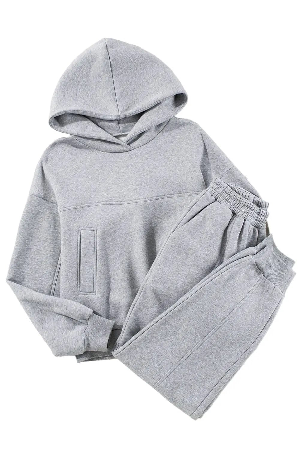 Gray hoodie and joggers set - Love Salve